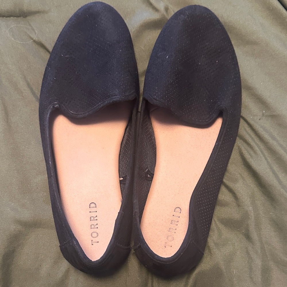 Torrid Black Suede Loafers